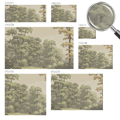 Large wallpaper mural Forest idyll