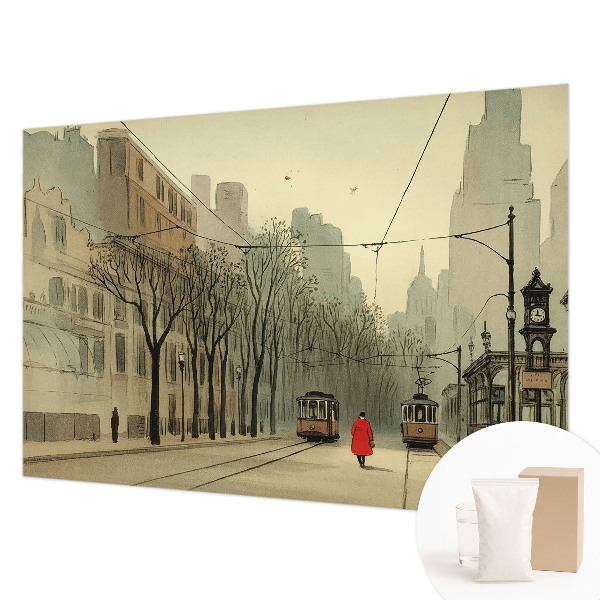 Custom size wall mural with the Urban Symmetry design
