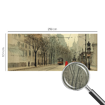 Custom size wall mural with the Urban Symmetry design