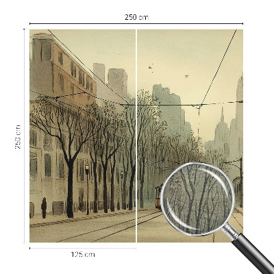 Custom size wall mural Urban symmetry