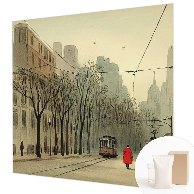 Custom size wall mural with the Urban Symmetry design