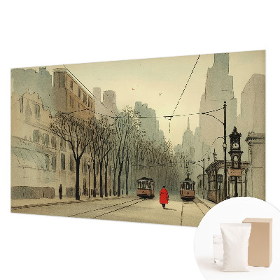 Custom size wall mural with the Urban Symmetry design