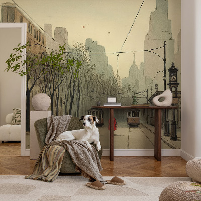 Custom size wall mural Urban symmetry