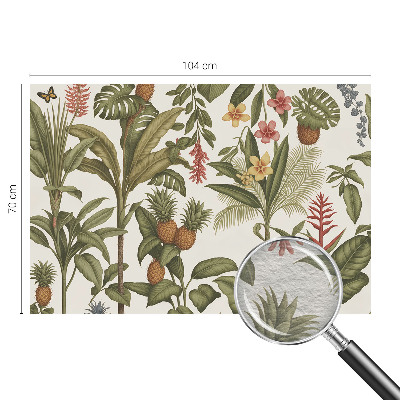 Modern wall mural with an exotic nature motif