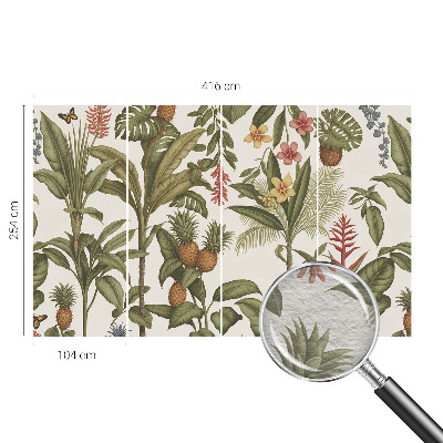Modern wall mural with an exotic nature motif