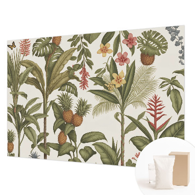 Modern wall mural with an exotic nature motif