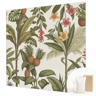 Modern wall mural with an exotic nature motif