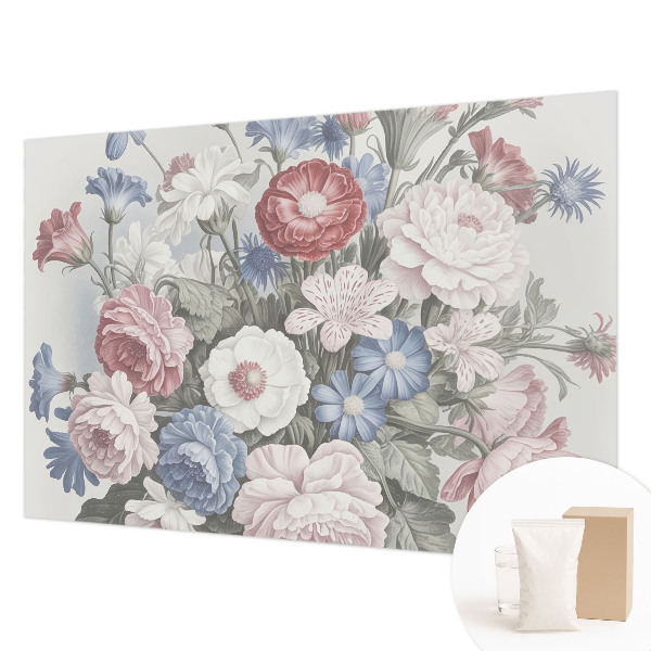 High quality photo wallpaper with a colorful bouquet design