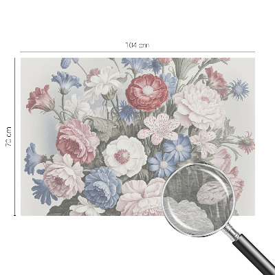 High quality photo wallpaper with a colorful bouquet design