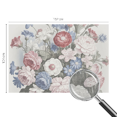 High quality photo wallpaper with a colorful bouquet design
