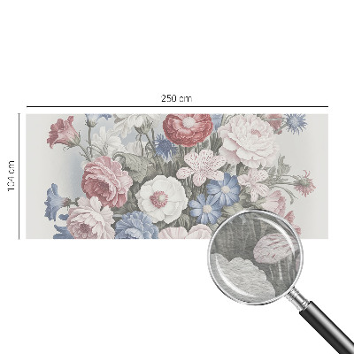 High quality photo wallpaper with a colorful bouquet design