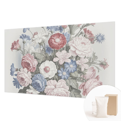 High quality photo wallpaper with a colorful bouquet design