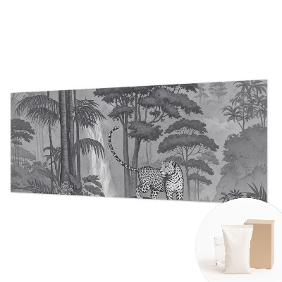 High quality wall mural wallpaper with a tropical jungle motif