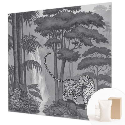 High quality wall mural wallpaper with a tropical jungle motif