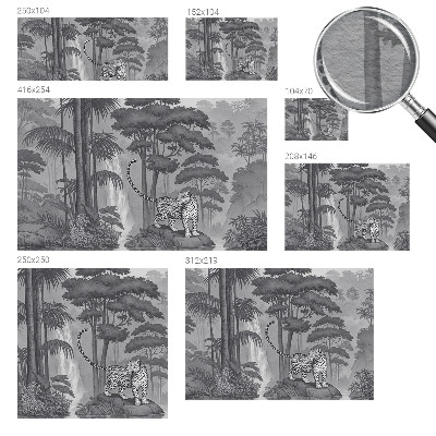 High quality wall mural wallpaper Tropical jungle