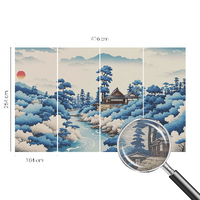 Premium photo wallpaper featuring a peaceful nature scene