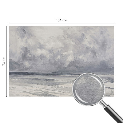 Premium wall mural for bedroom featuring a storm on the horizon