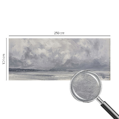 Premium wall mural for bedroom featuring a storm on the horizon