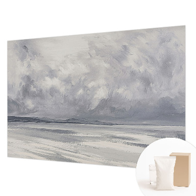 Premium wall mural for bedroom featuring a storm on the horizon