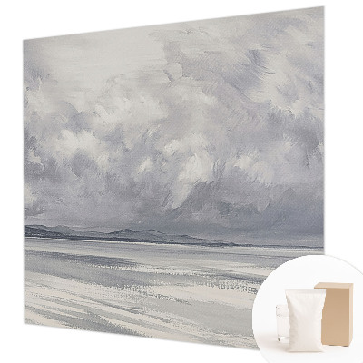 Premium wall mural for bedroom featuring a storm on the horizon