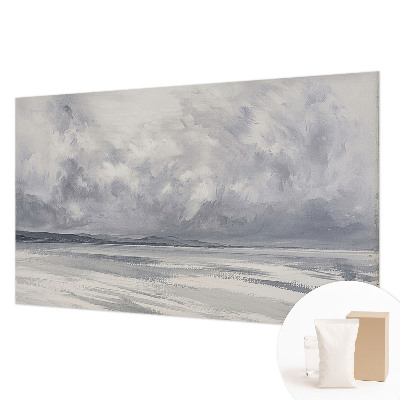 Premium wall mural for bedroom featuring a storm on the horizon