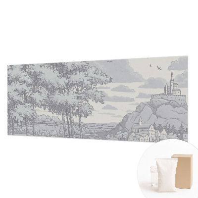 Non-woven photo wallpaper with a fairytale landscape design