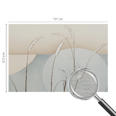 Photo wallpaper with a gentle grasses design