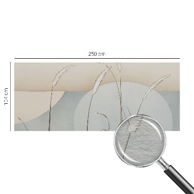 Photo wallpaper with a gentle grasses design