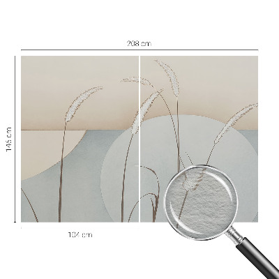 Photo wallpaper Gentle grasses