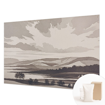 Wallpaper mural for living room A peaceful landscape