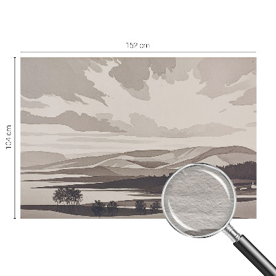 Wallpaper mural for living room A peaceful landscape