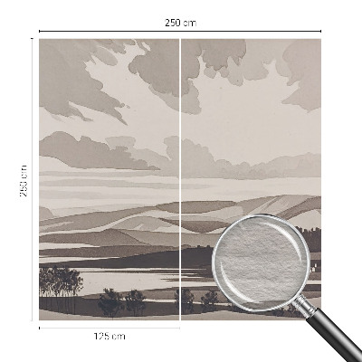 Wallpaper mural for living room A peaceful landscape
