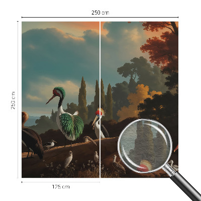 Photo wall mural Picturesque birds