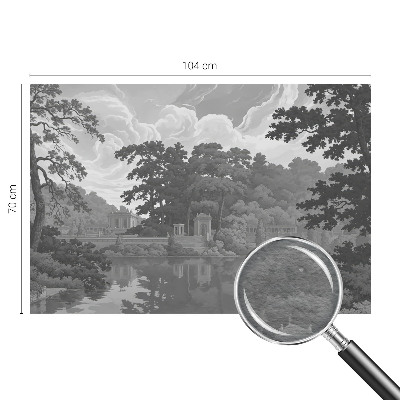 Wall mural for living room featuring a natural landscape
