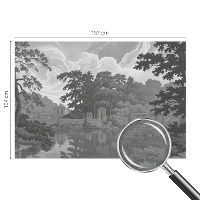 Wall mural for living room featuring a natural landscape