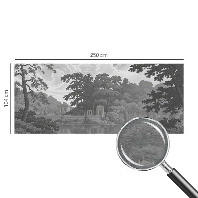 Wall mural for living room featuring a natural landscape