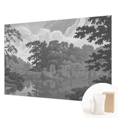 Wall mural for living room featuring a natural landscape