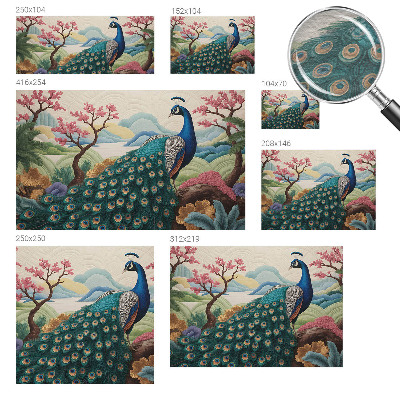 Large wall mural wallpaper with an exotic beauty motif
