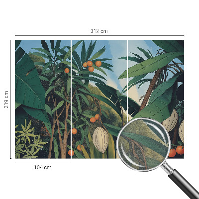 Modern wall mural for bedroom Tropical jungle