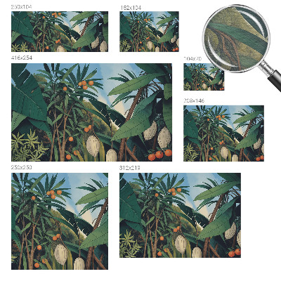 Modern wall mural for bedroom Tropical jungle