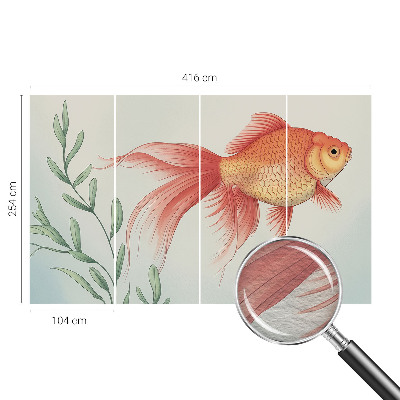 Modern wall mural featuring a water beauty design