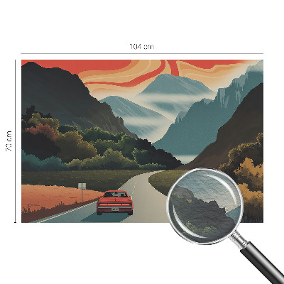 High quality photo wallpaper with a mountain adventure motif