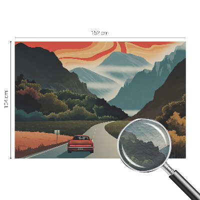 High quality photo wallpaper with a mountain adventure motif