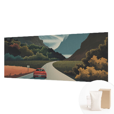 High quality photo wallpaper with a mountain adventure motif