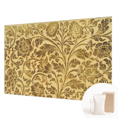Premium photo wallpaper with a floral pattern