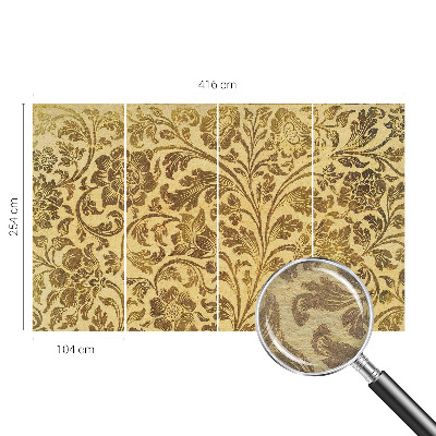 Premium photo wallpaper with a floral pattern