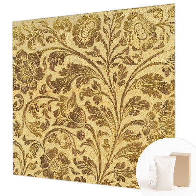 Premium photo wallpaper with a floral pattern