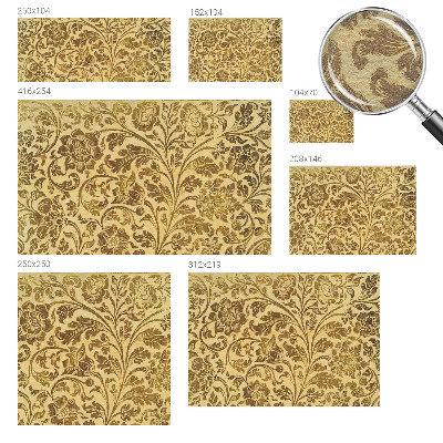 Premium photo wallpaper with a floral pattern