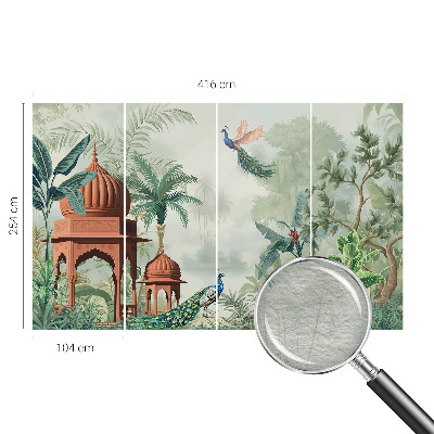 Non-woven photo wallpaper Peacock Gardens
