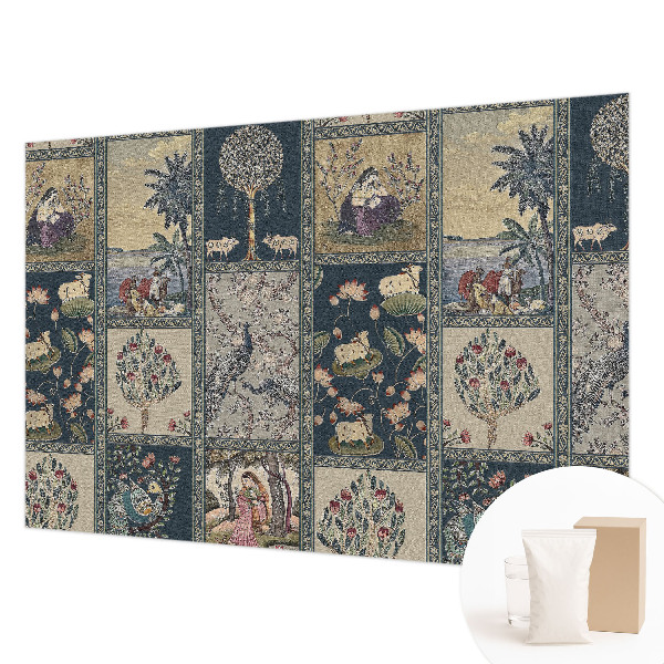 Wall mural with a romantic scene